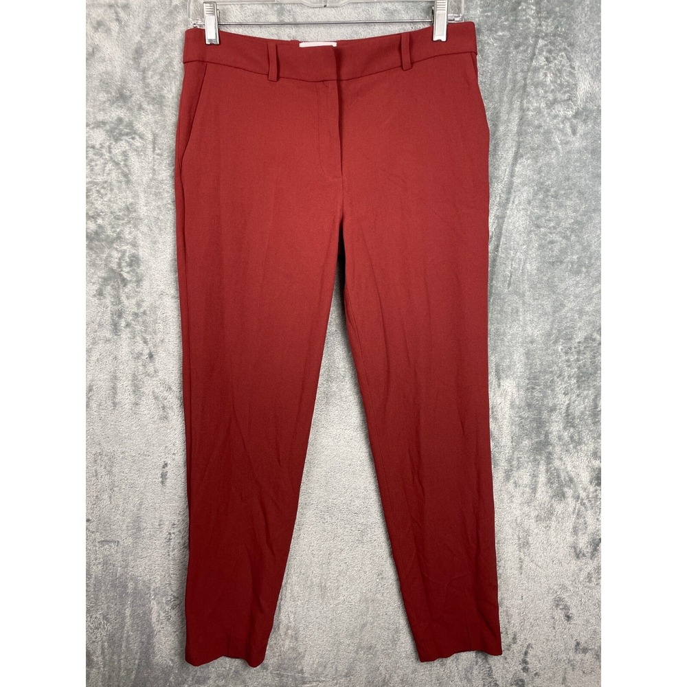 Sezane Pants Womens 36‎ (US 4) Brick Red Trousers Quiet Luxury Old Money Career